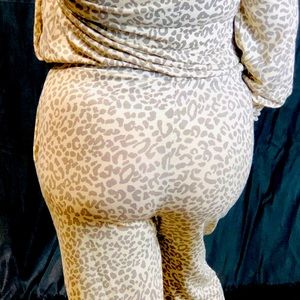 Cozy Cheetah Print Lounge Set